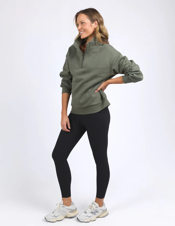 College Zip Crew - Khaki