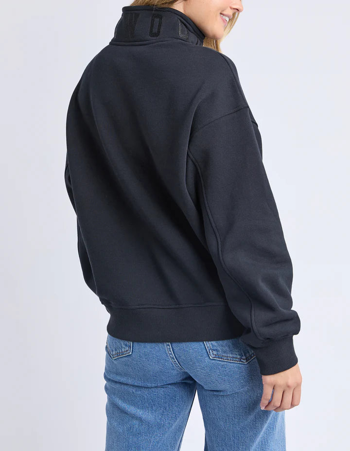 College Zip Crew - Black