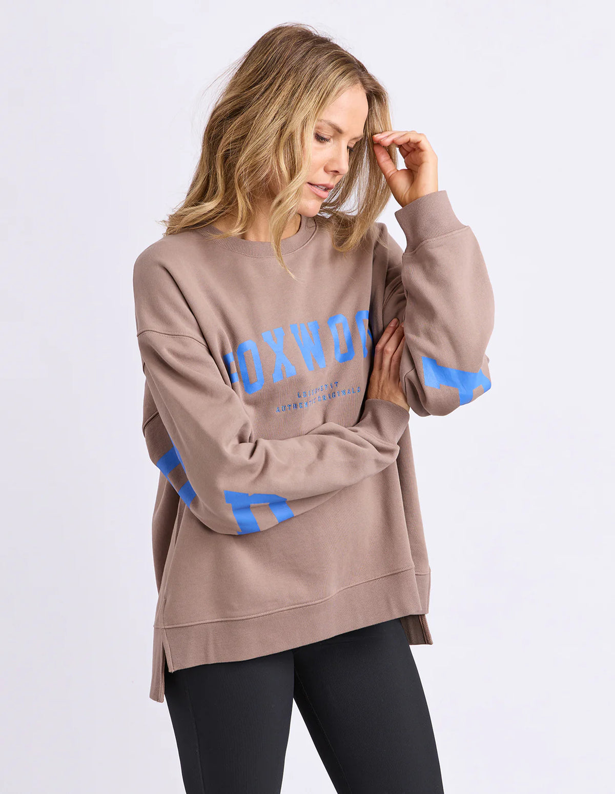 Side split oversized sweatshirt