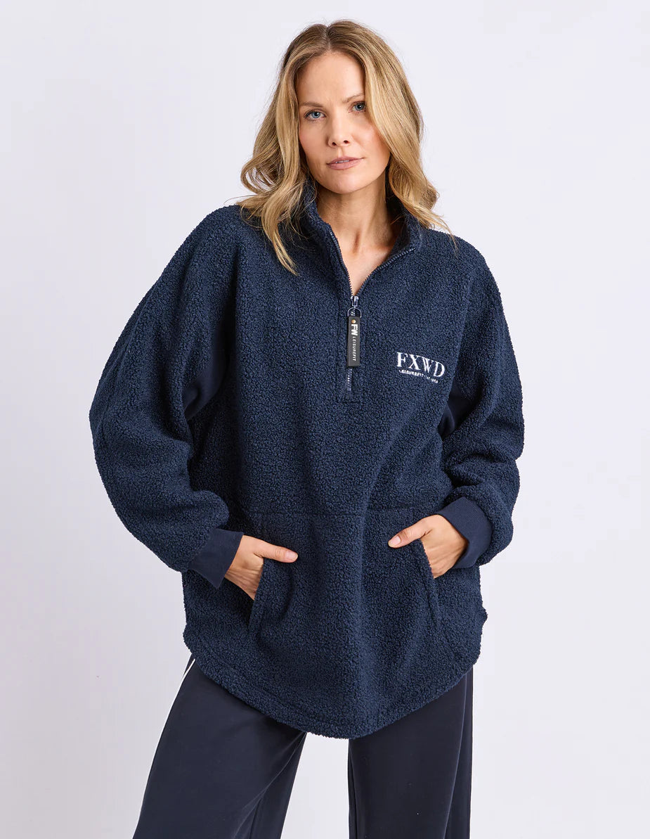 Weekend Boucle Crew - Dark Sapphire
