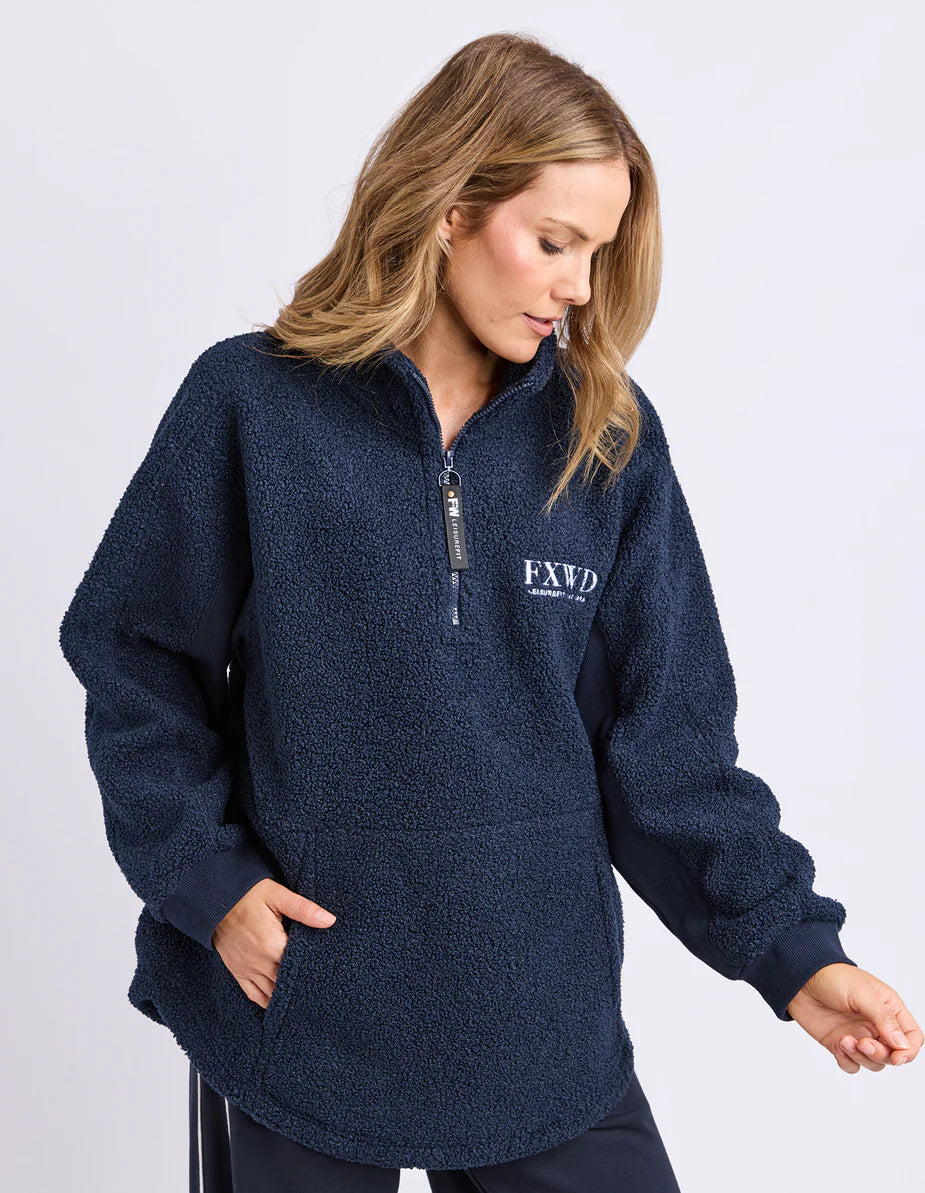 Weekend Boucle Crew - Dark Sapphire
