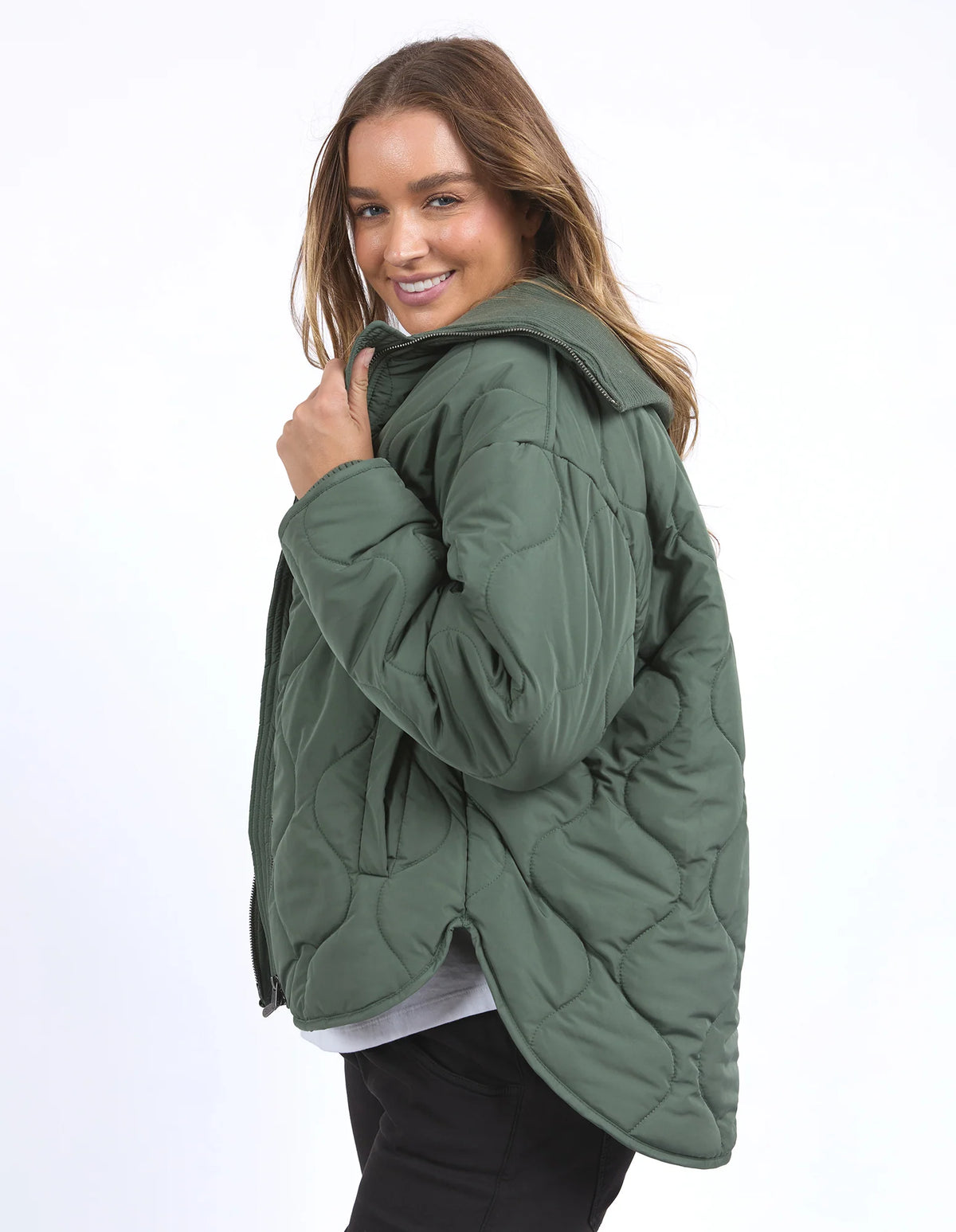 Mellow Quilted Jacket - Khaki