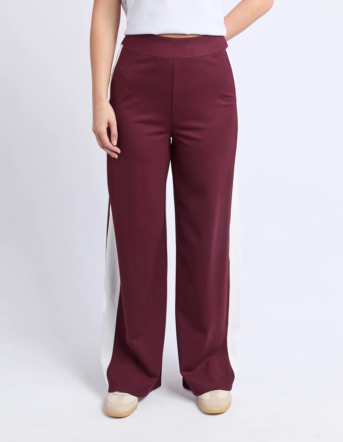 Juno Pant - Port/Vintage White