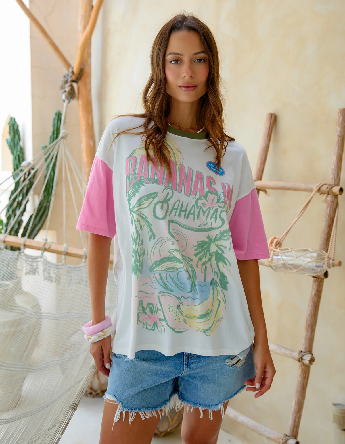 Bananas Bahamas Tee - White