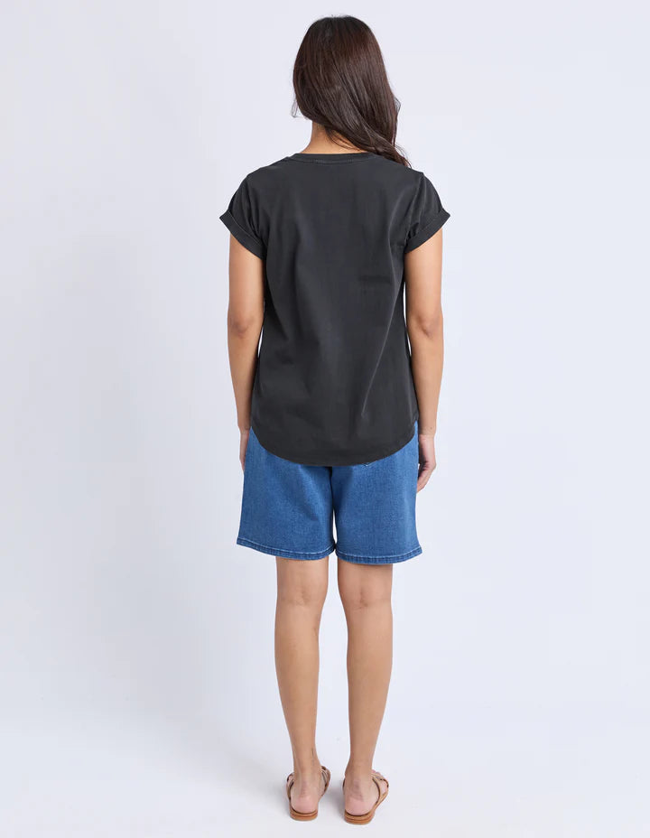 Provence Tee - Washed Black