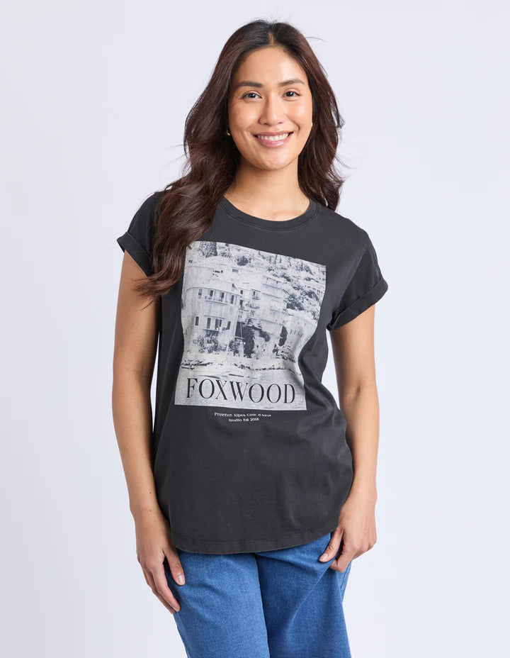 Provence Tee - Washed Black