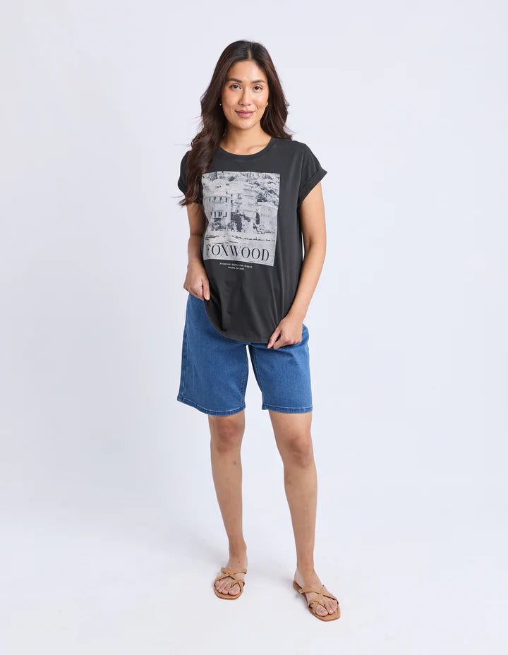 Provence Tee - Washed Black