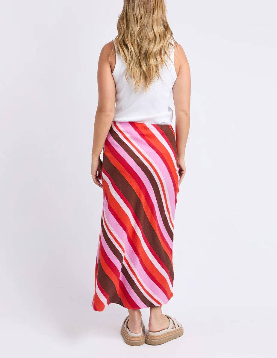 Stripe Linen Skirt