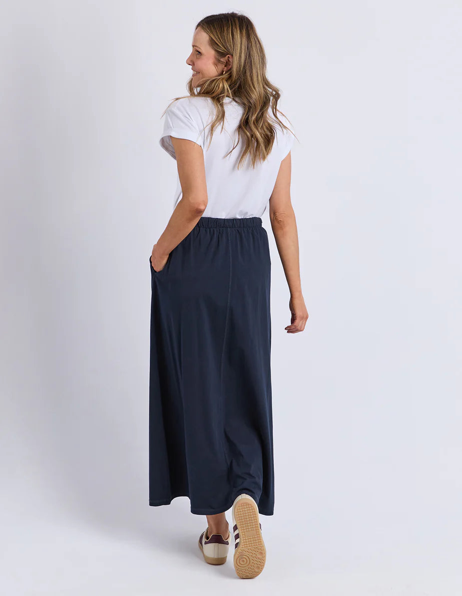 Navy Midi Skirt