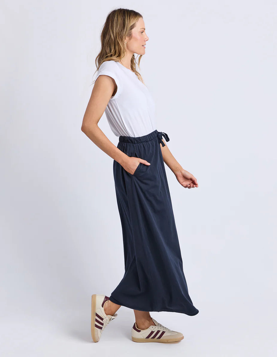 Cotton Midi Skirt
