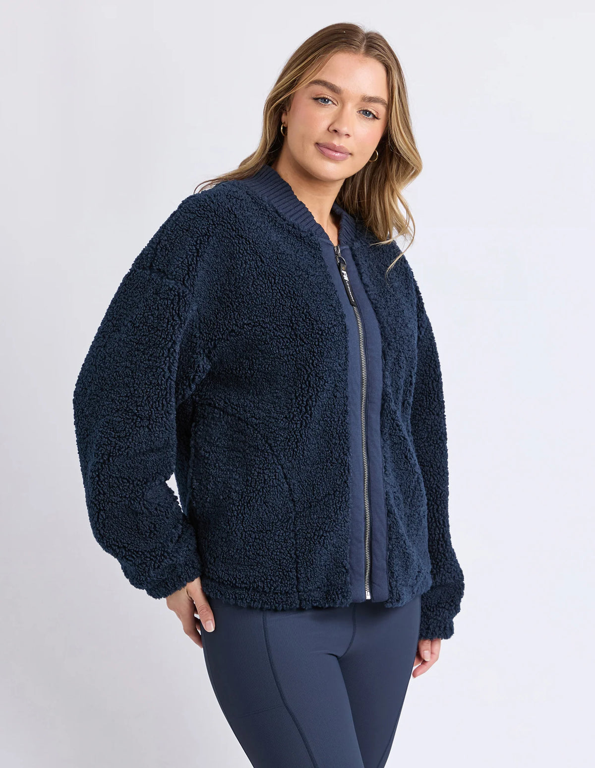 Fleece bomber jacket