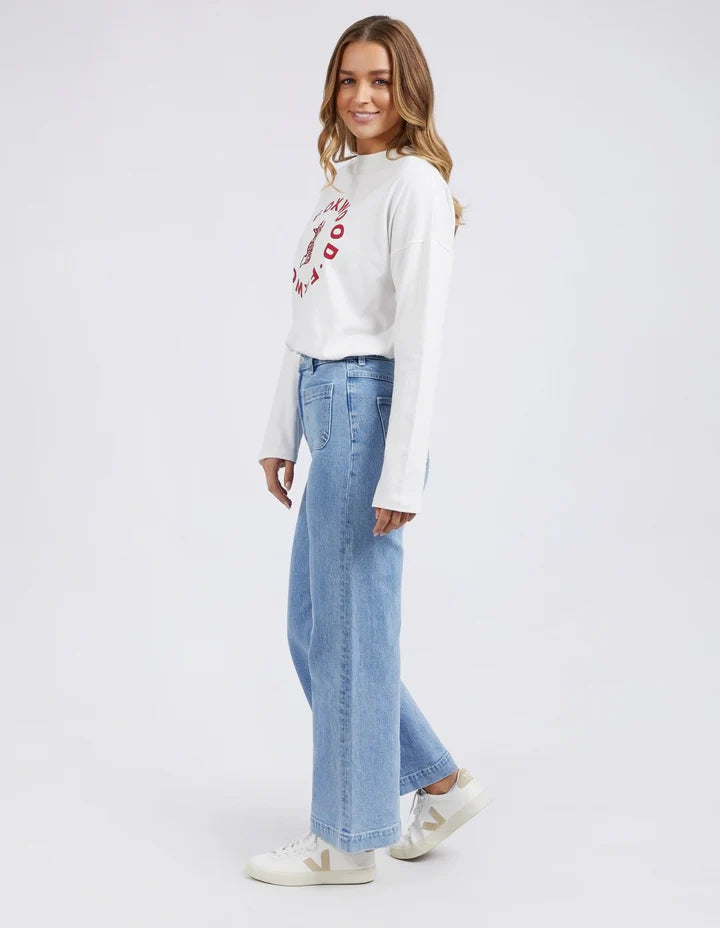 Light Blue wide leg jean
