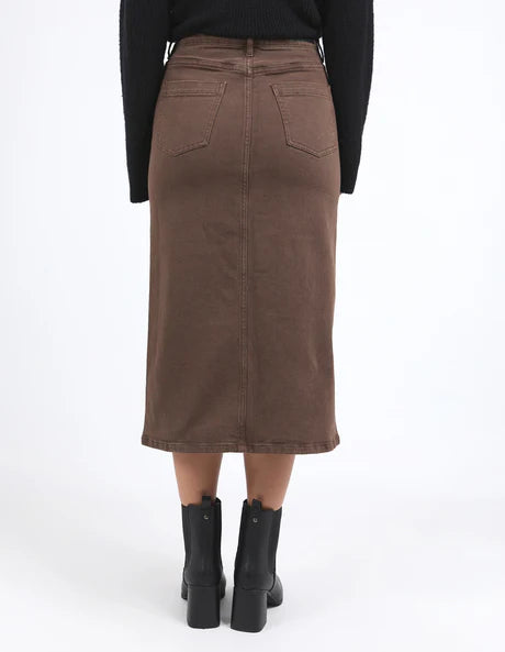 Scout Midi Skirt - Chocolate
