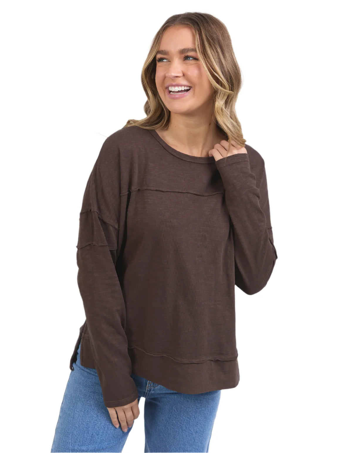 Jayne Throw On Top -Coffee Bean