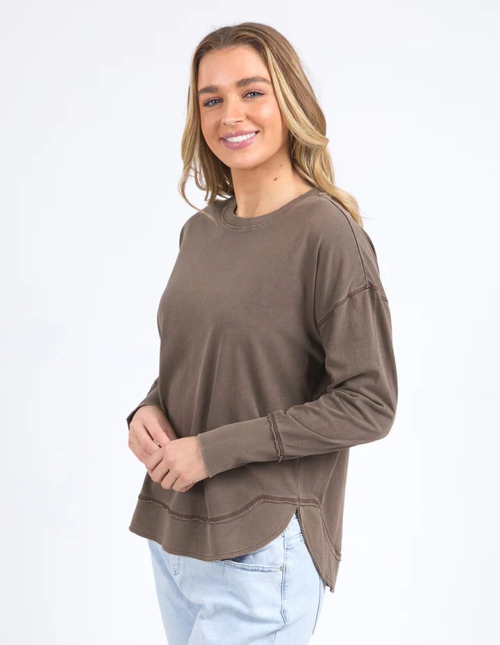 Farrah Long Sleeve Coffee Quartz