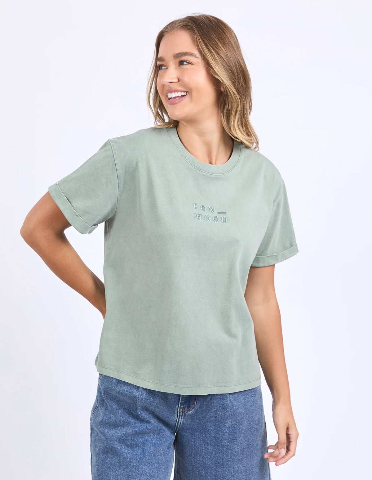 Huntleigh Oversized Tee - Iceberg Green