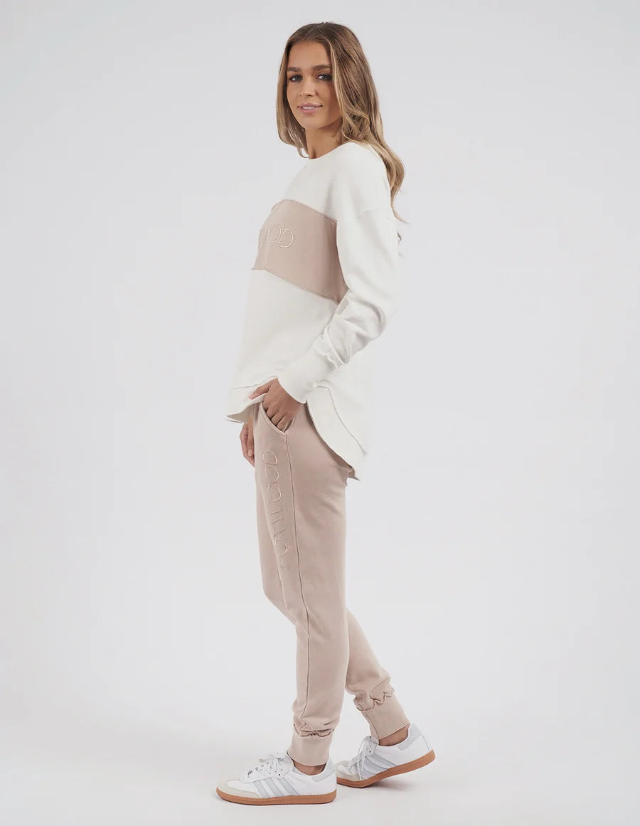 Simplified Tonal Crew - Vintage White