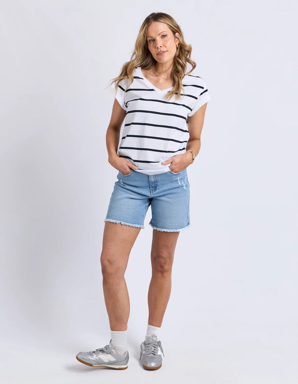 V-neck tee