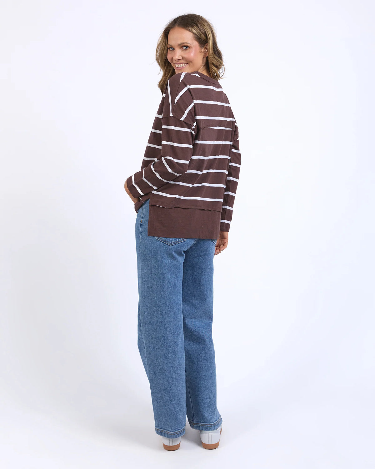 Cotton slub long sleeve tee