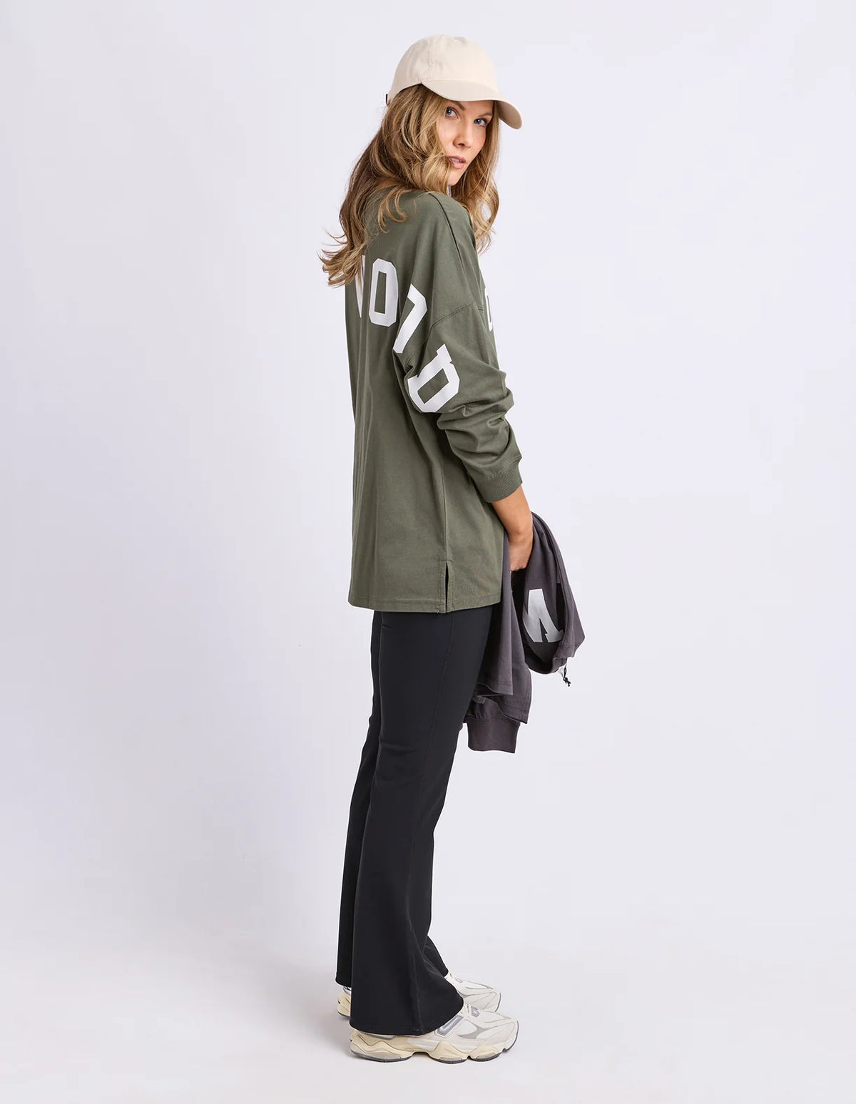 Interval Long Sleeve - Khaki/White
