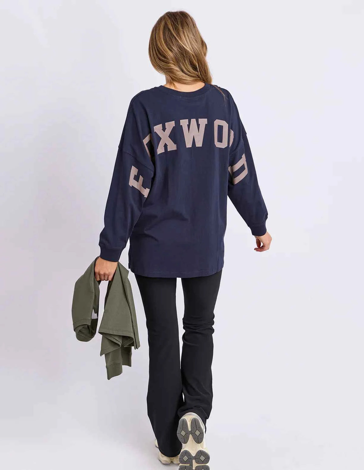 Interval Long Sleeve - Navy/Brown