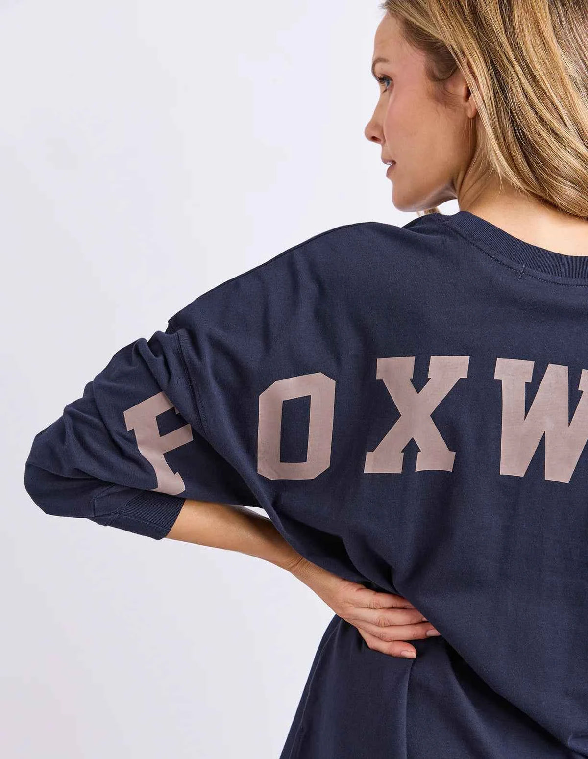 Interval Long Sleeve - Navy/Brown
