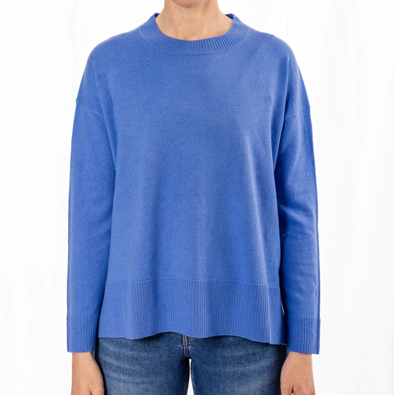 Crew Neck Knit - Cornflower