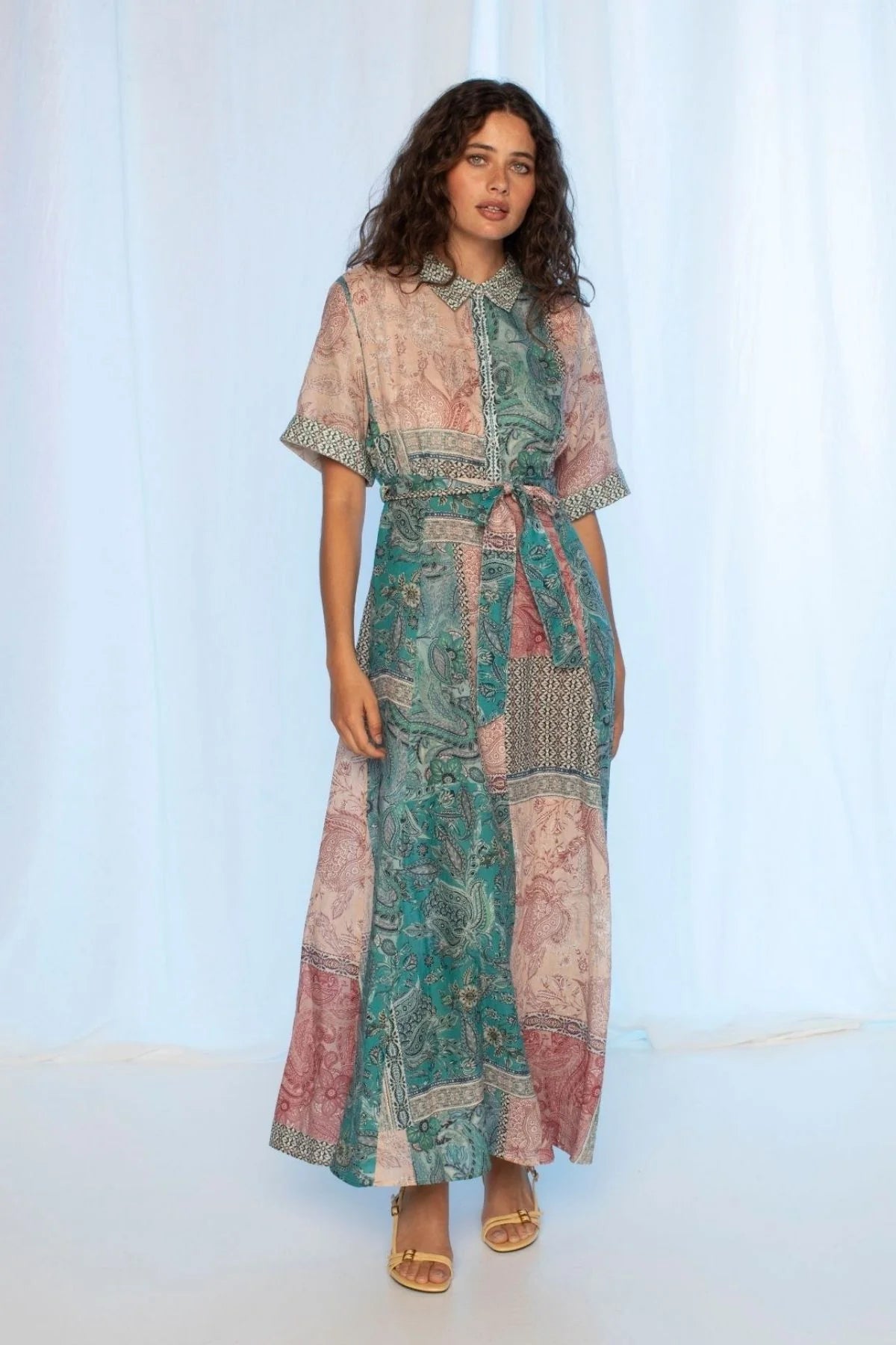 Vanessa Maxi Dress - Paisley Mosaic