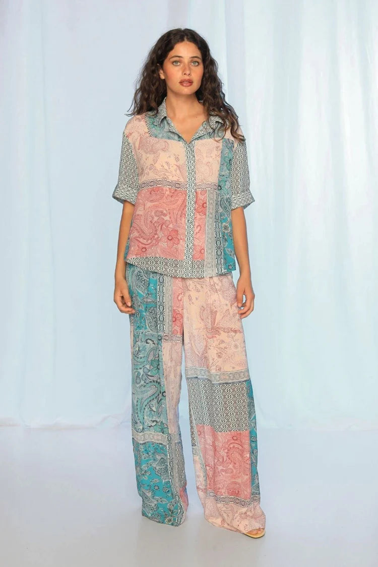 Monica Shirt - Paisley Mosaic