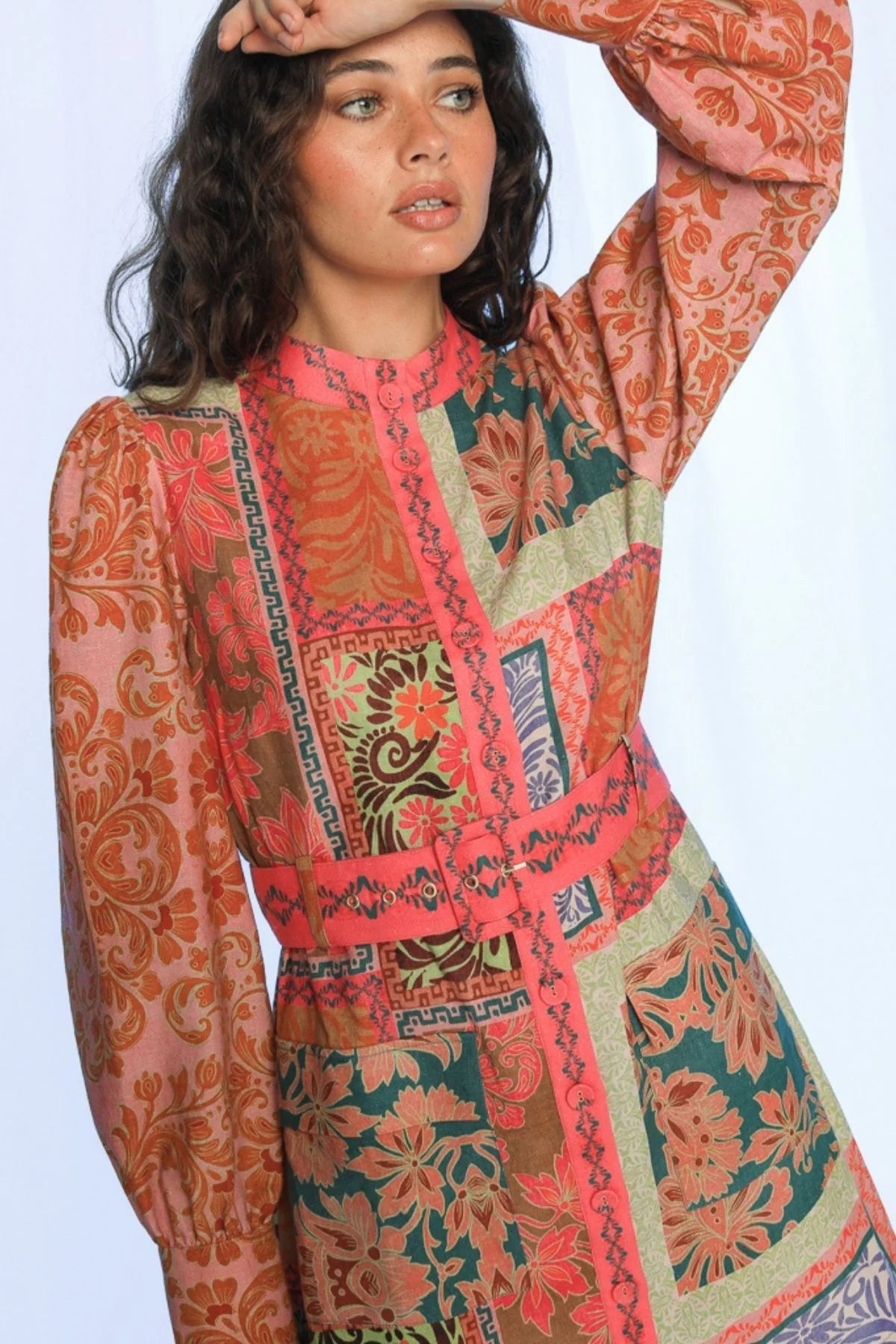  Long-sleeve Mini Dress