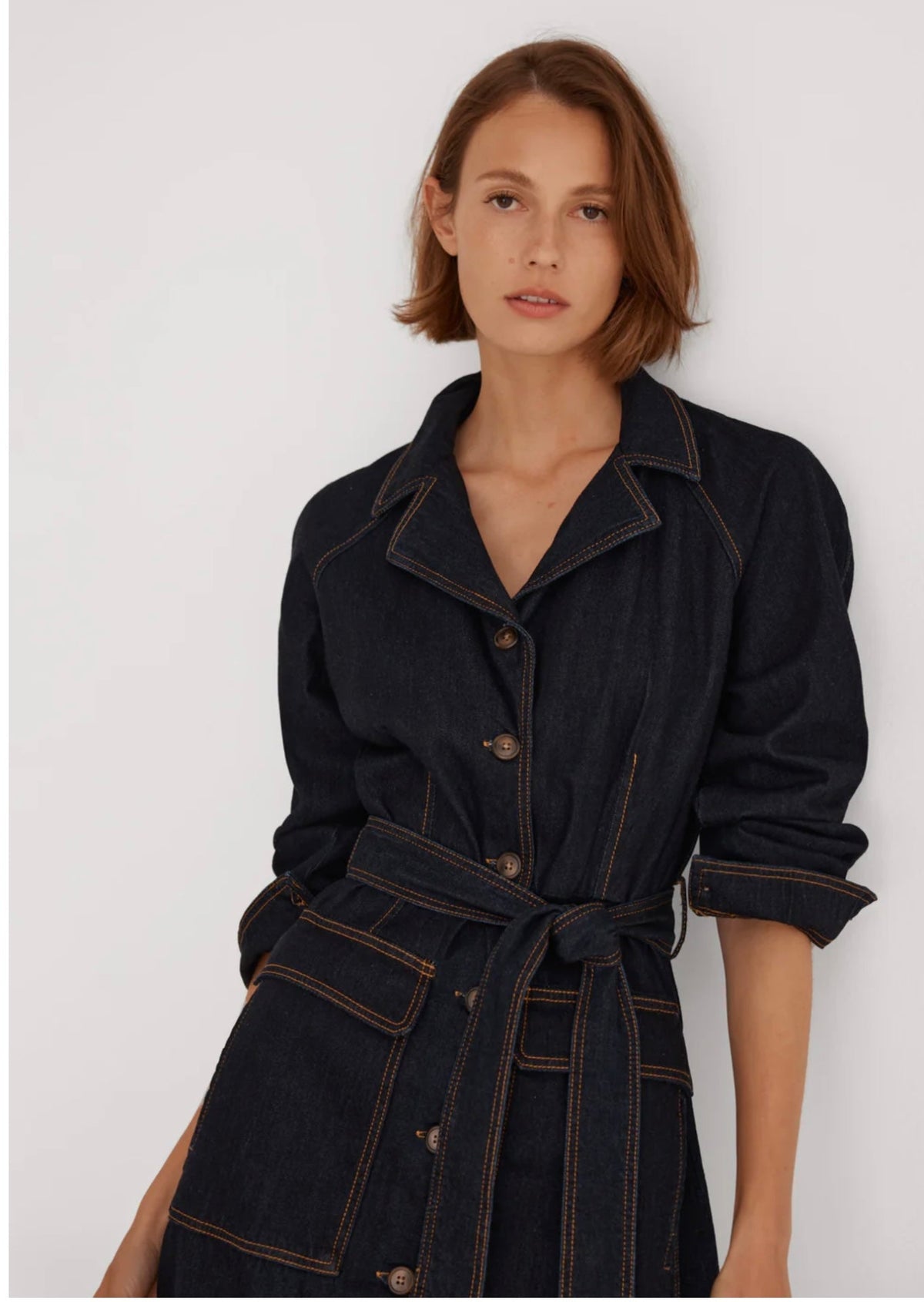 Boston Denim Shirt Dress - Indigo