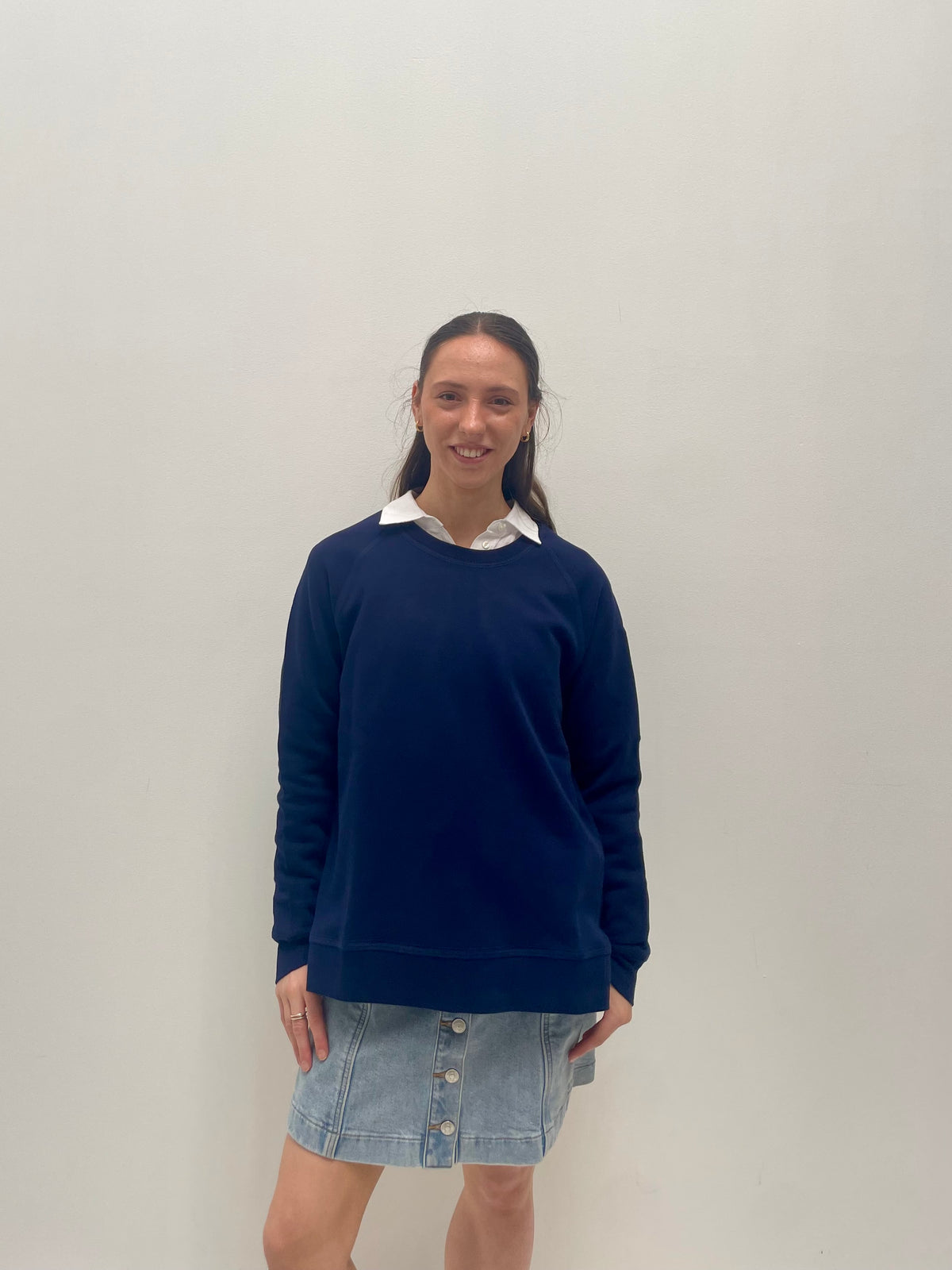 Classic Split Sweat - Navy