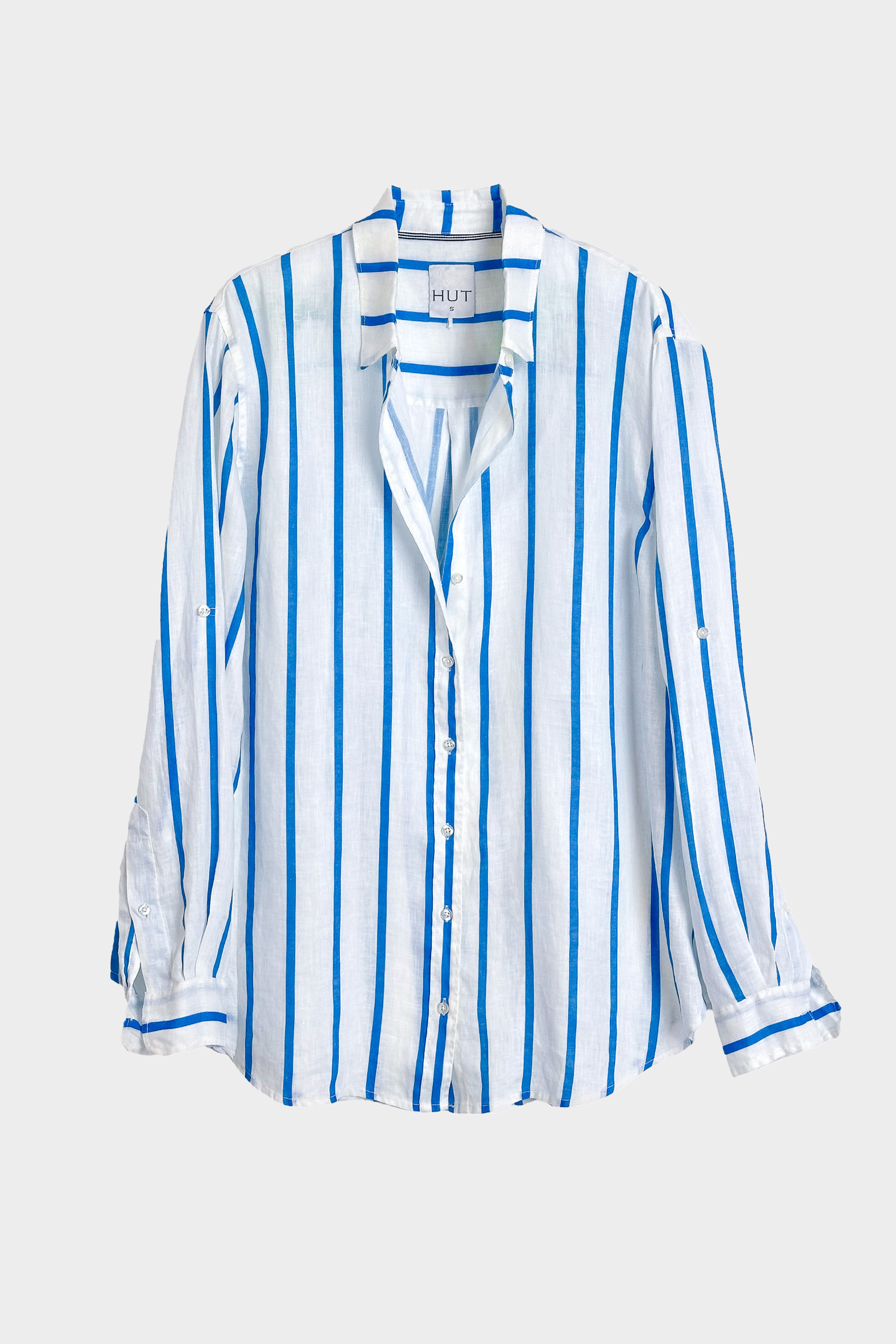 Boyfriend Linen Shirt - Miami Stripe