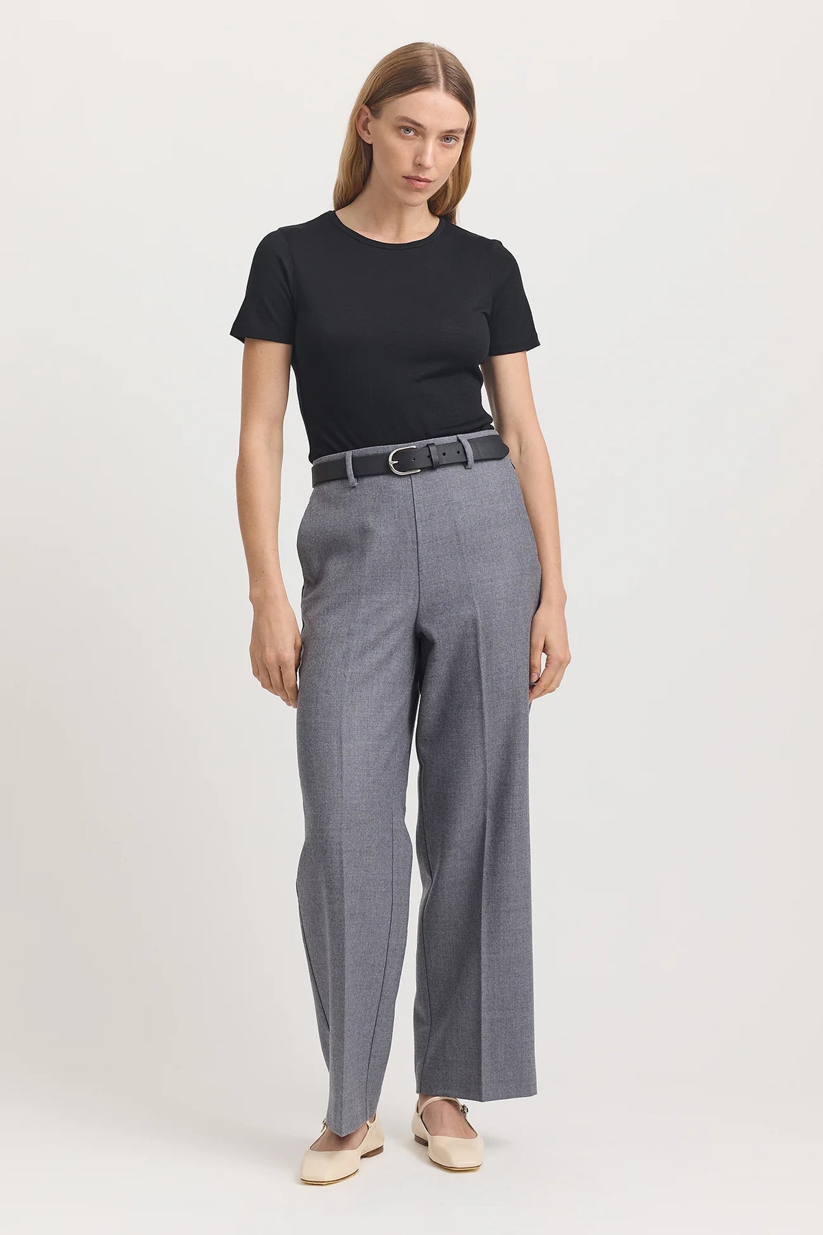 Short Sleeve Merino Tee - Black