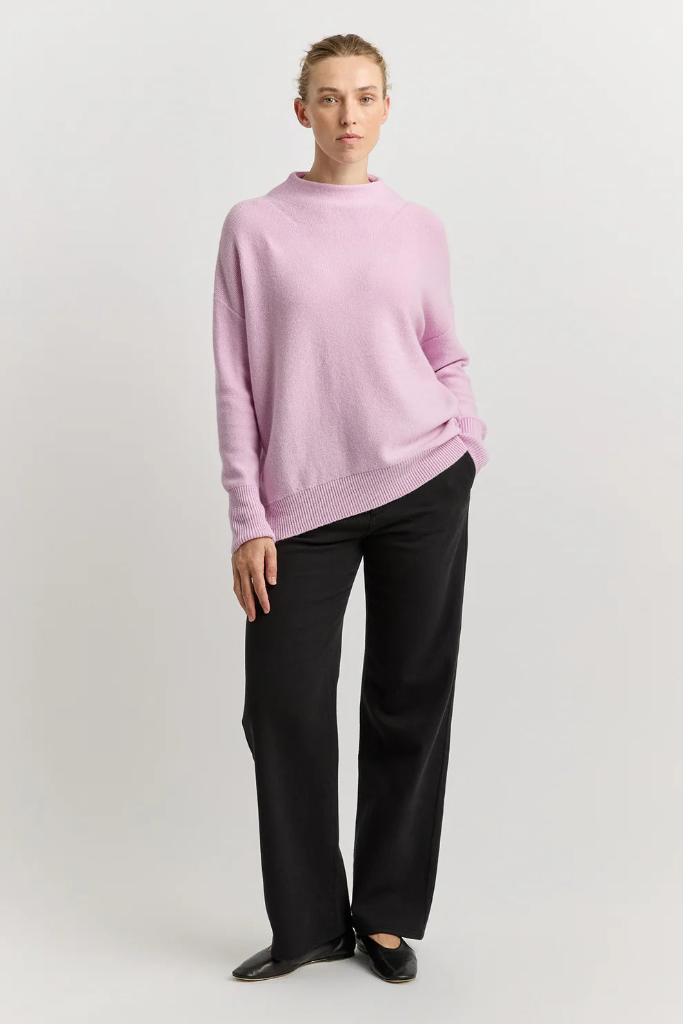 Powder pink knit