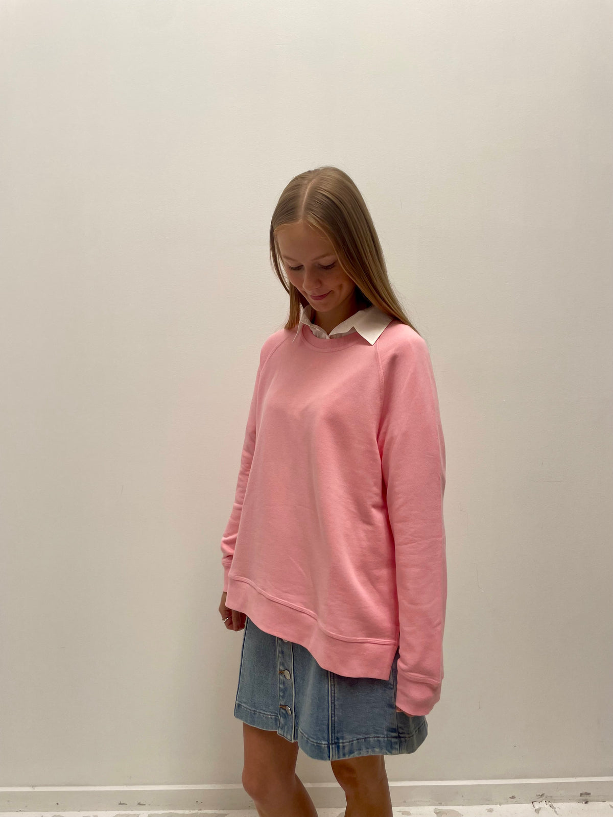 Classic Split Sweat - Pink