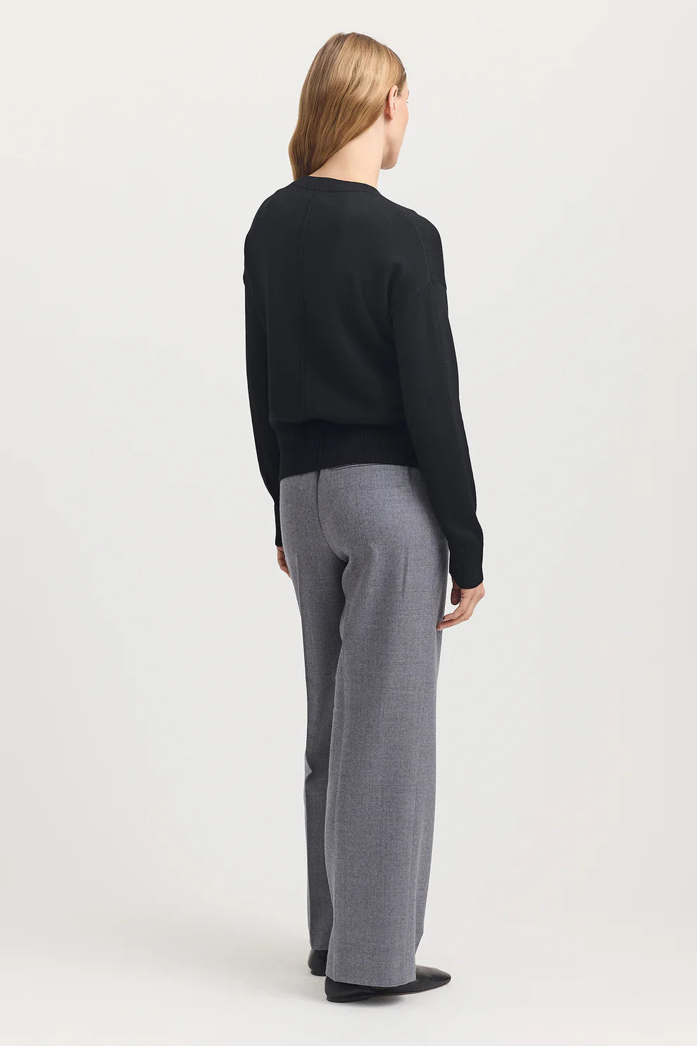 Fine Knit Cardigan - Black