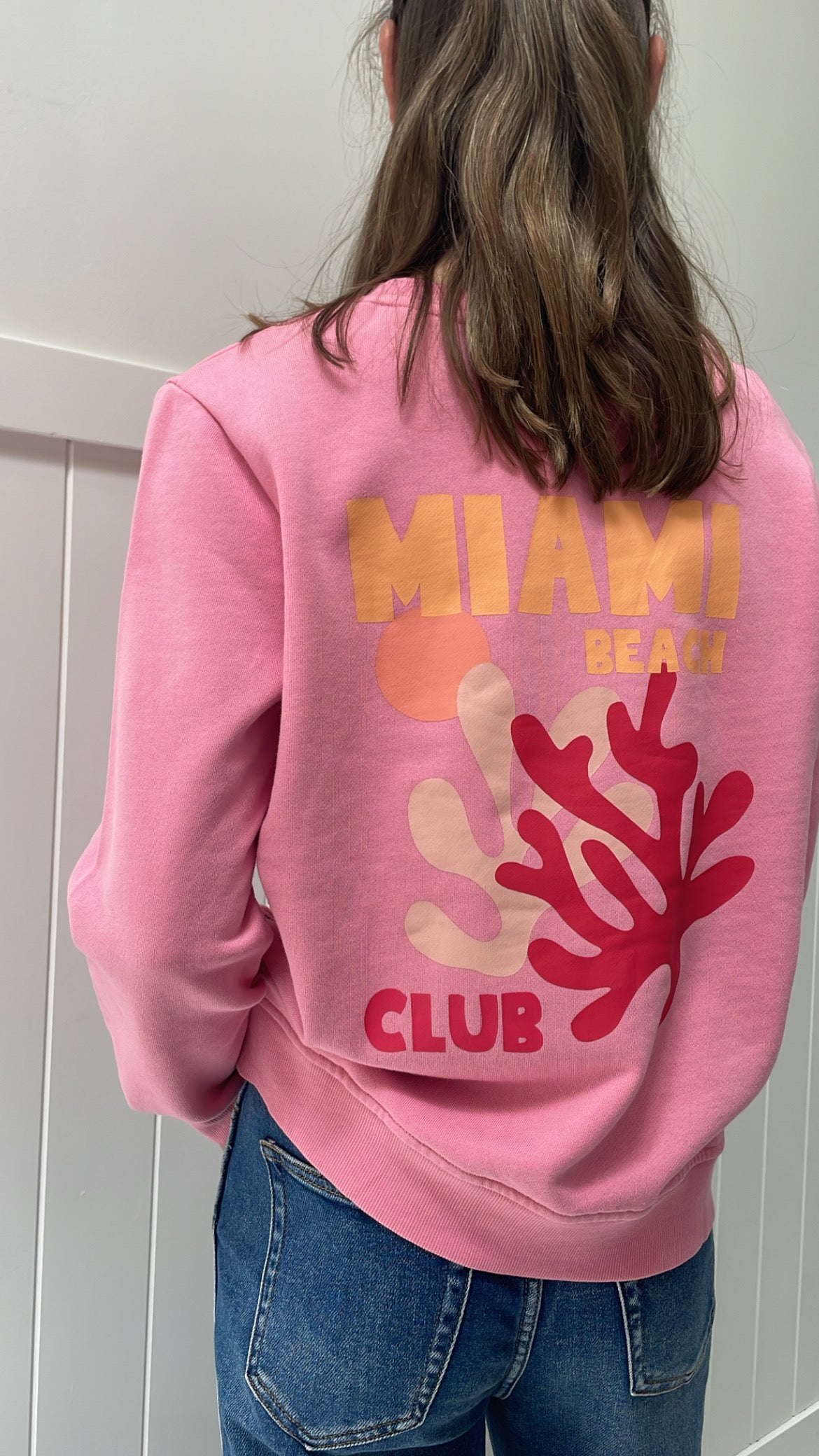 Miami Beach Club Sweatshirt - Pink