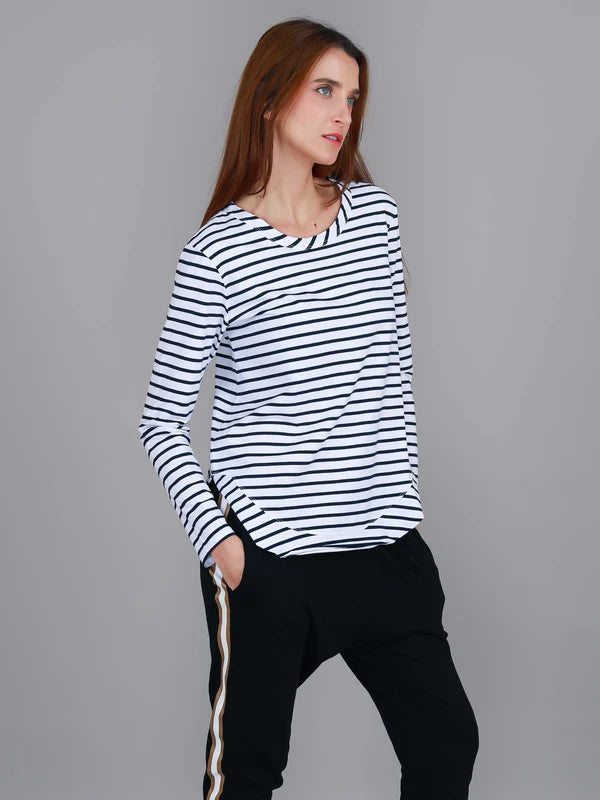 Mosman L/S Tee 2 - Nautic Stripe