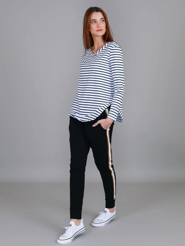 Mosman L/S Tee 2 - Nautic Stripe