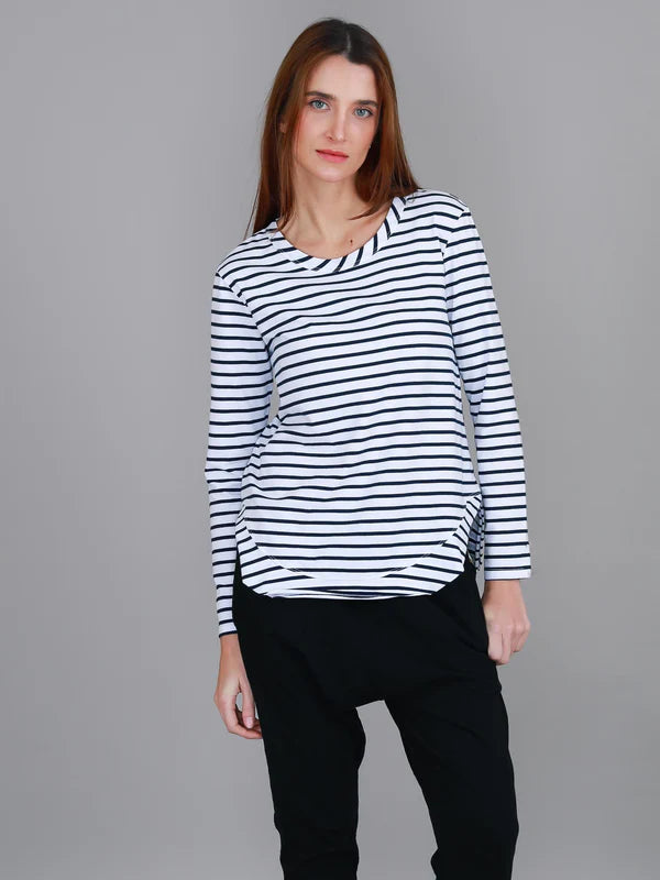 Mosman L/S Tee 2 - Nautic Stripe