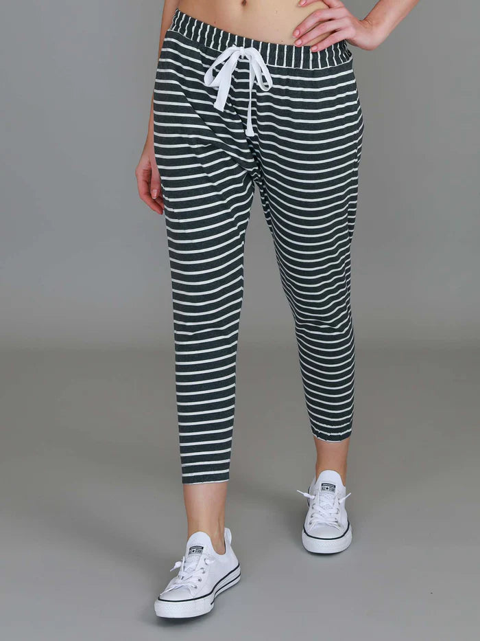 Bondi Jogger - Charcoal Stripe
