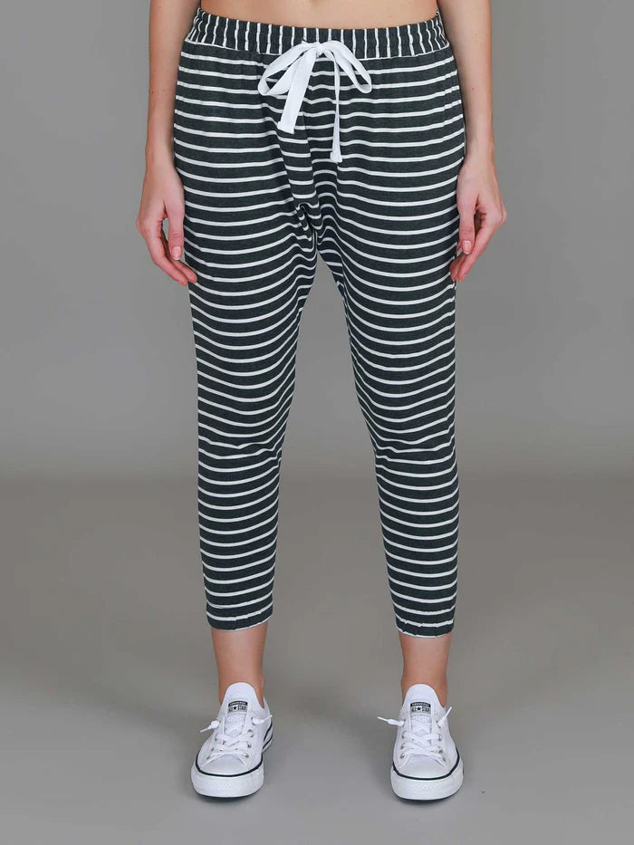 Bondi Jogger - Charcoal Stripe