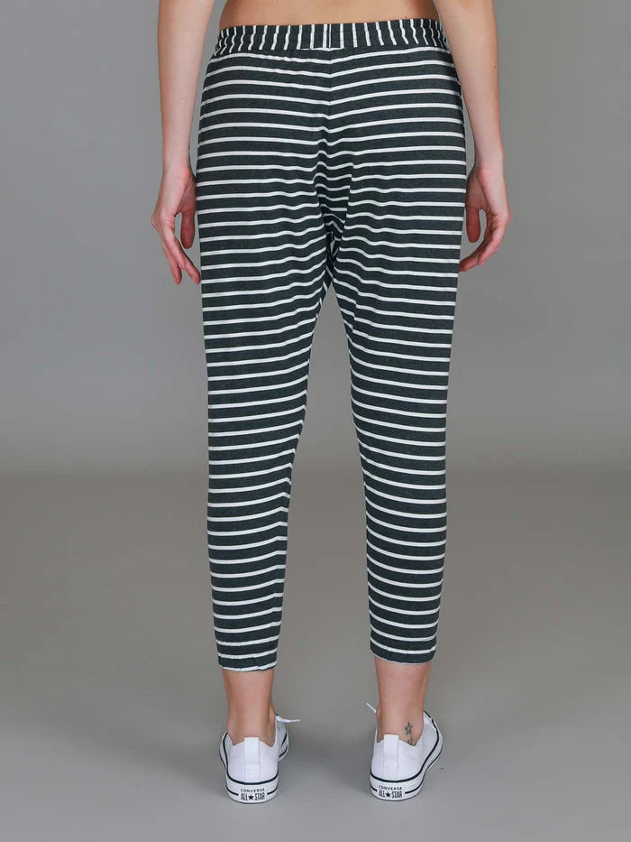 Bondi Jogger - Charcoal Stripe