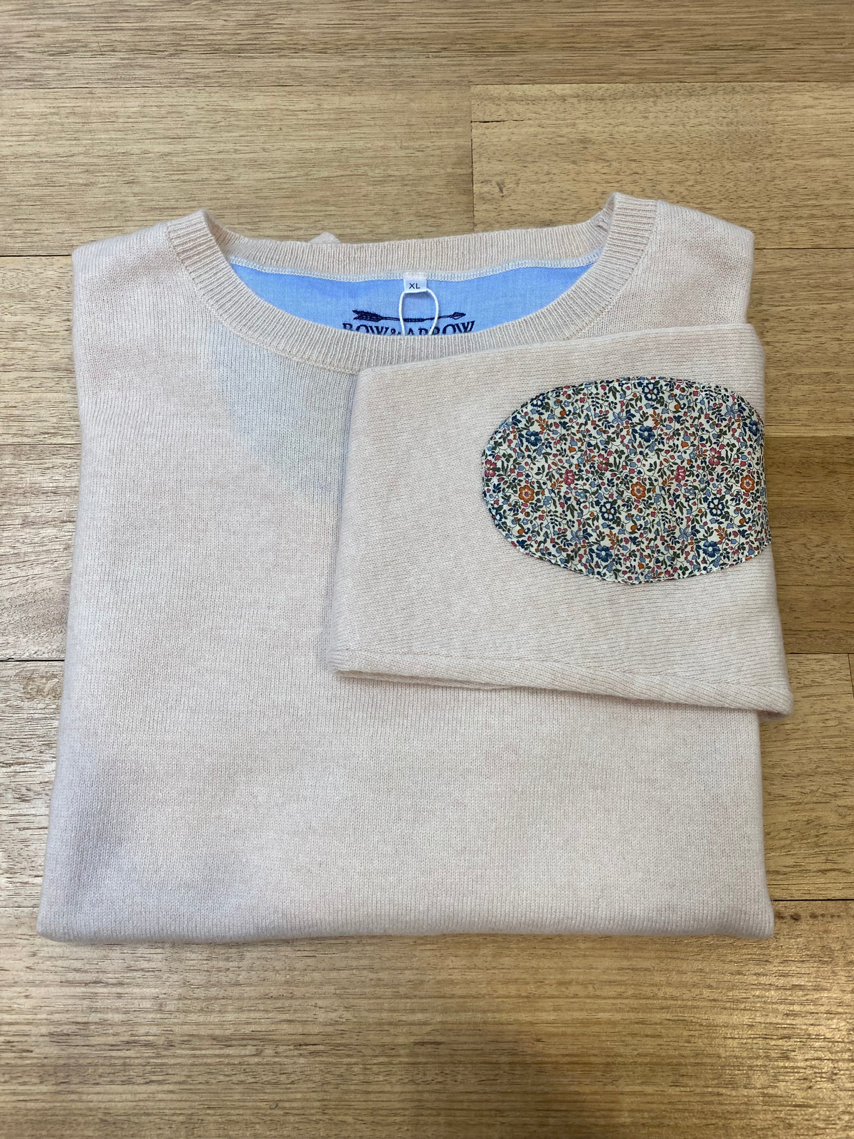 Swing Crew Knit w K&amp; M Liberty - Light Oatmeal