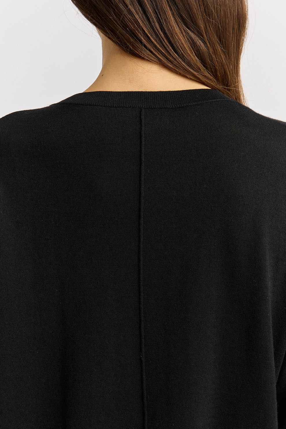 Extra Fine Relaxed Knit Tee - Black