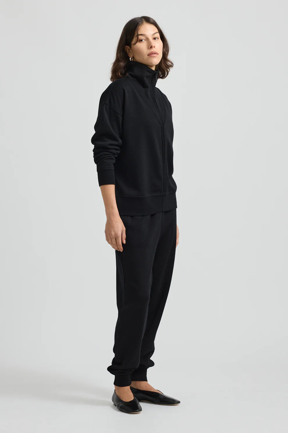 Lounge Zip Jacket - Black
