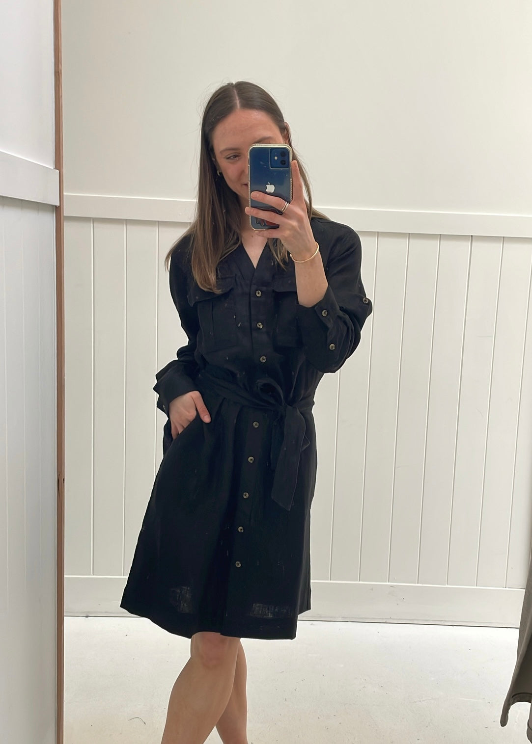 Harlow Long Sleeve Dress - Black