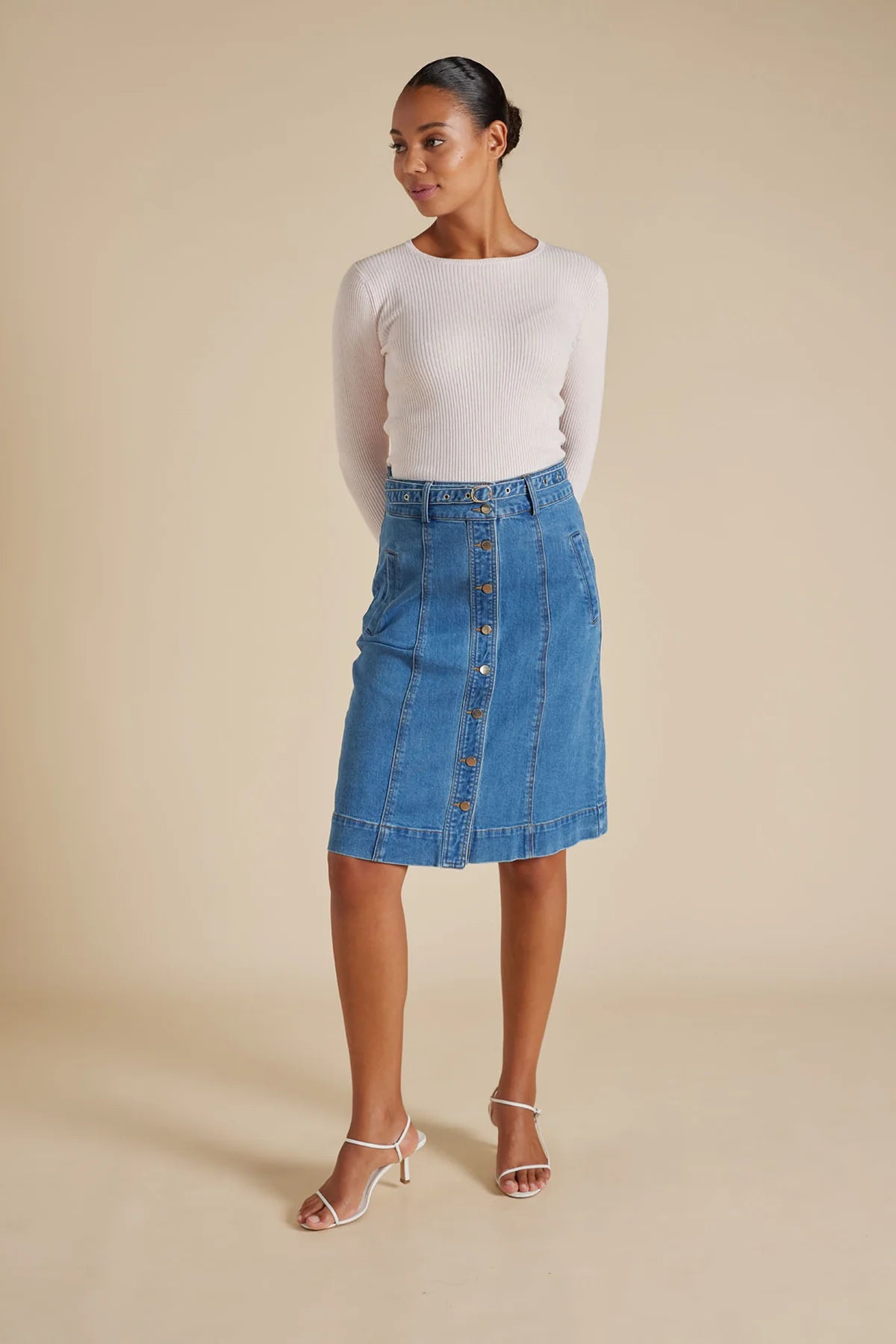 Isla Skirt - Denim Wash