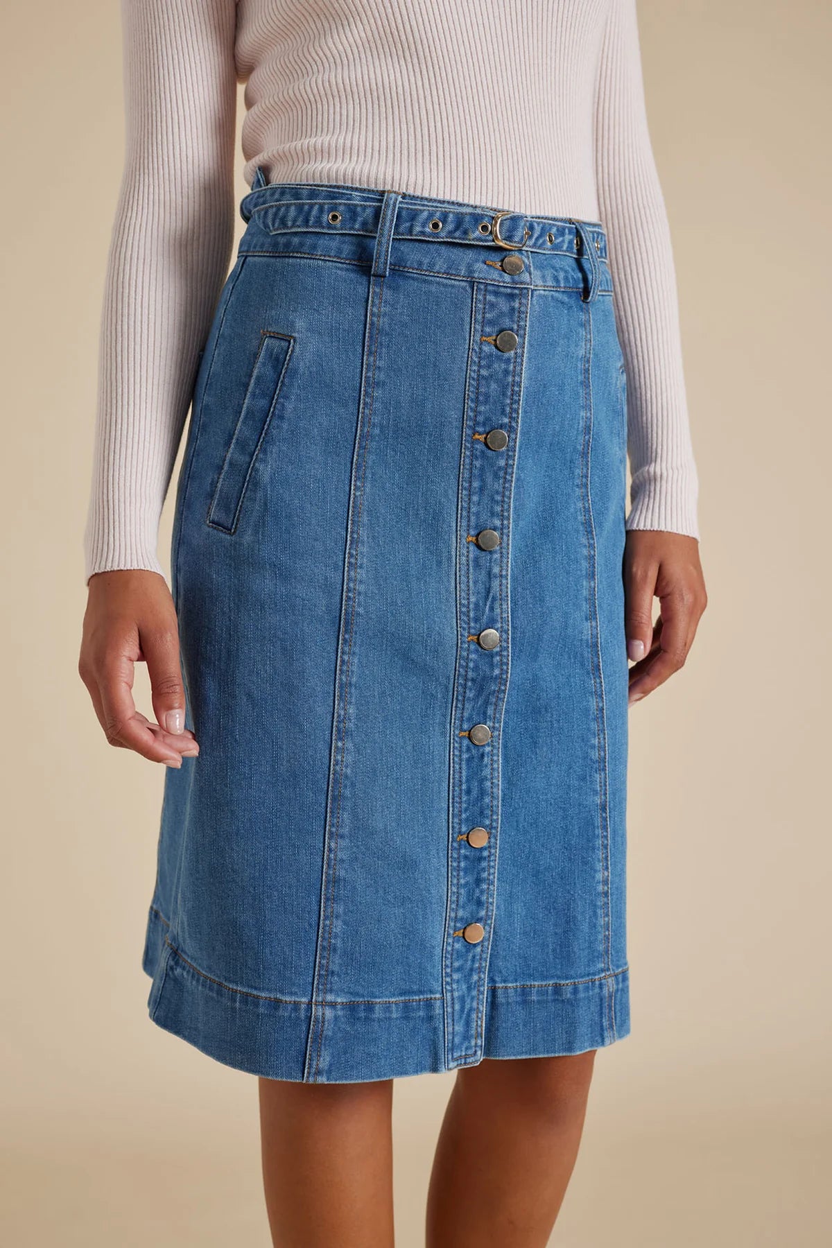Isla Skirt - Denim Wash